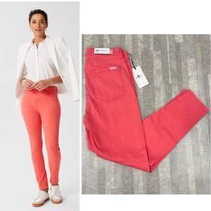 7 For All Mankind High Waist Ankle Skinny Jeans